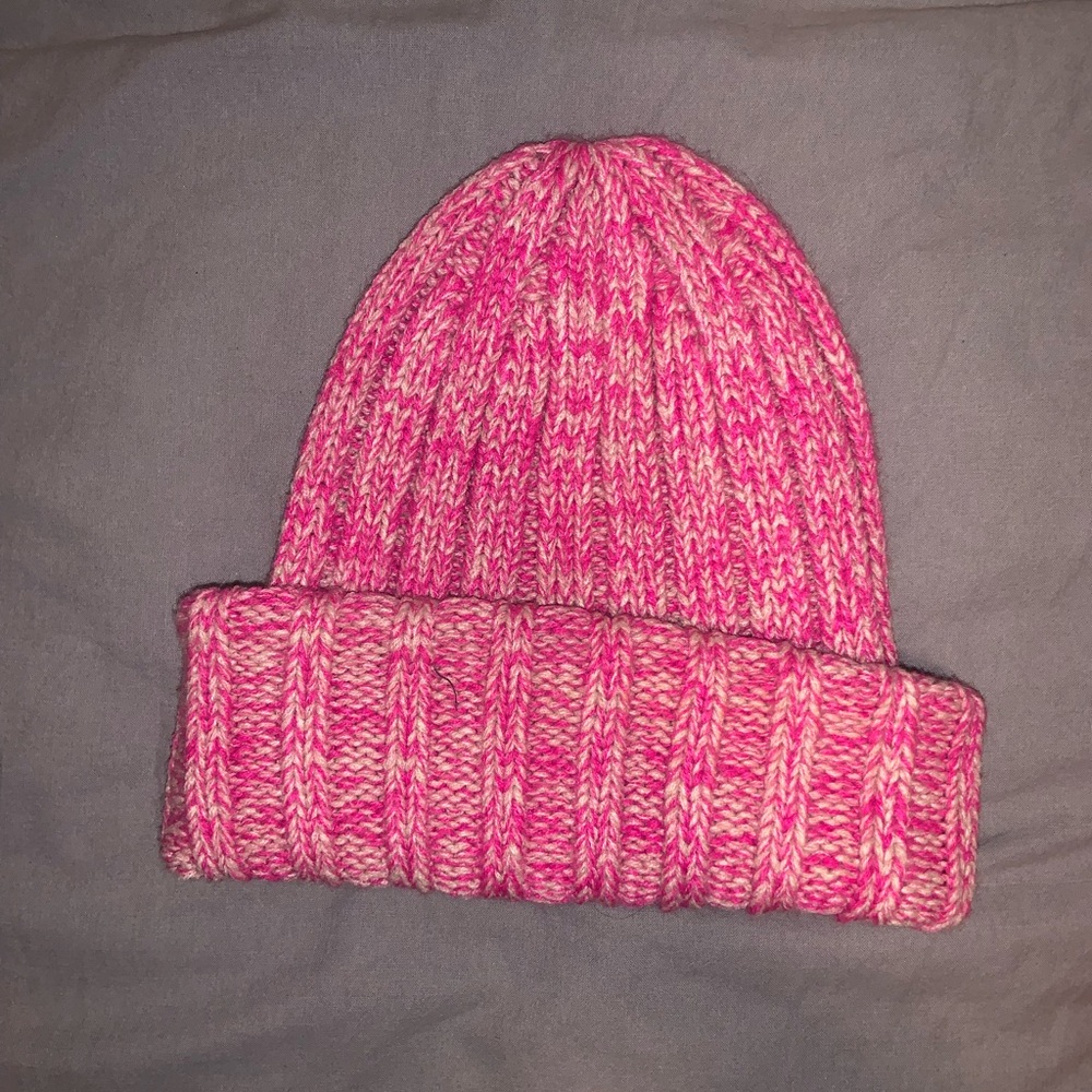 PINK AND BEIGE HAT